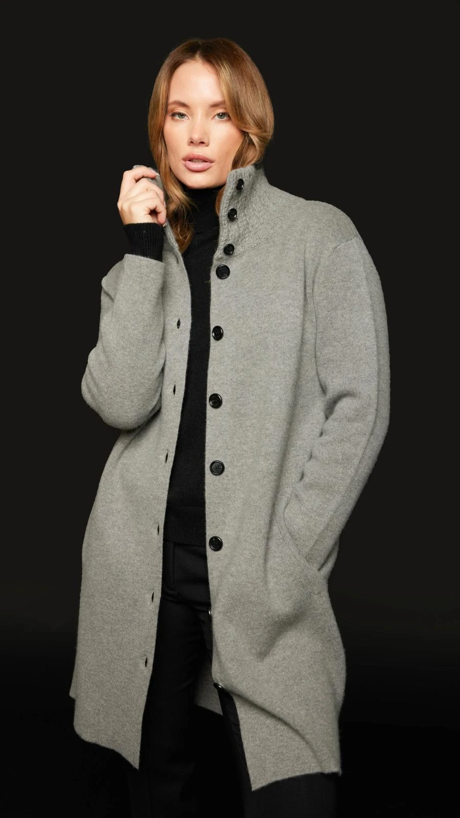 A-Shape Knitted Coat