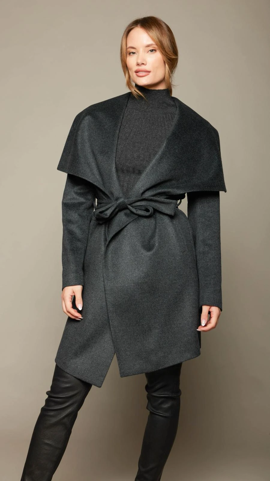 Shawl Collar 3/4  Coat