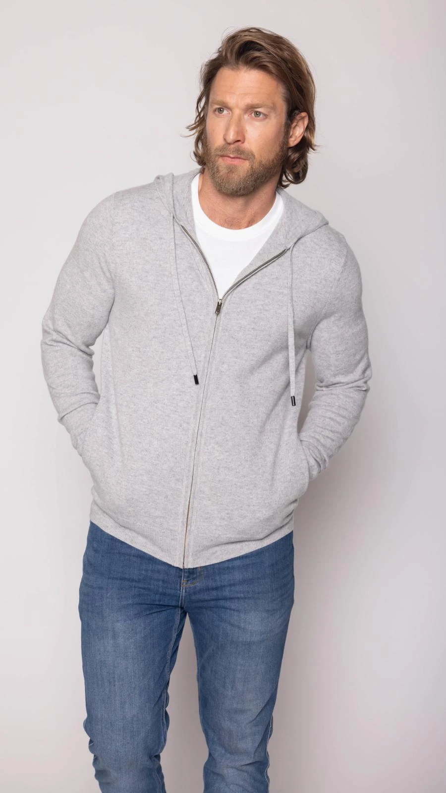 Full Zip Hooded Cardigan