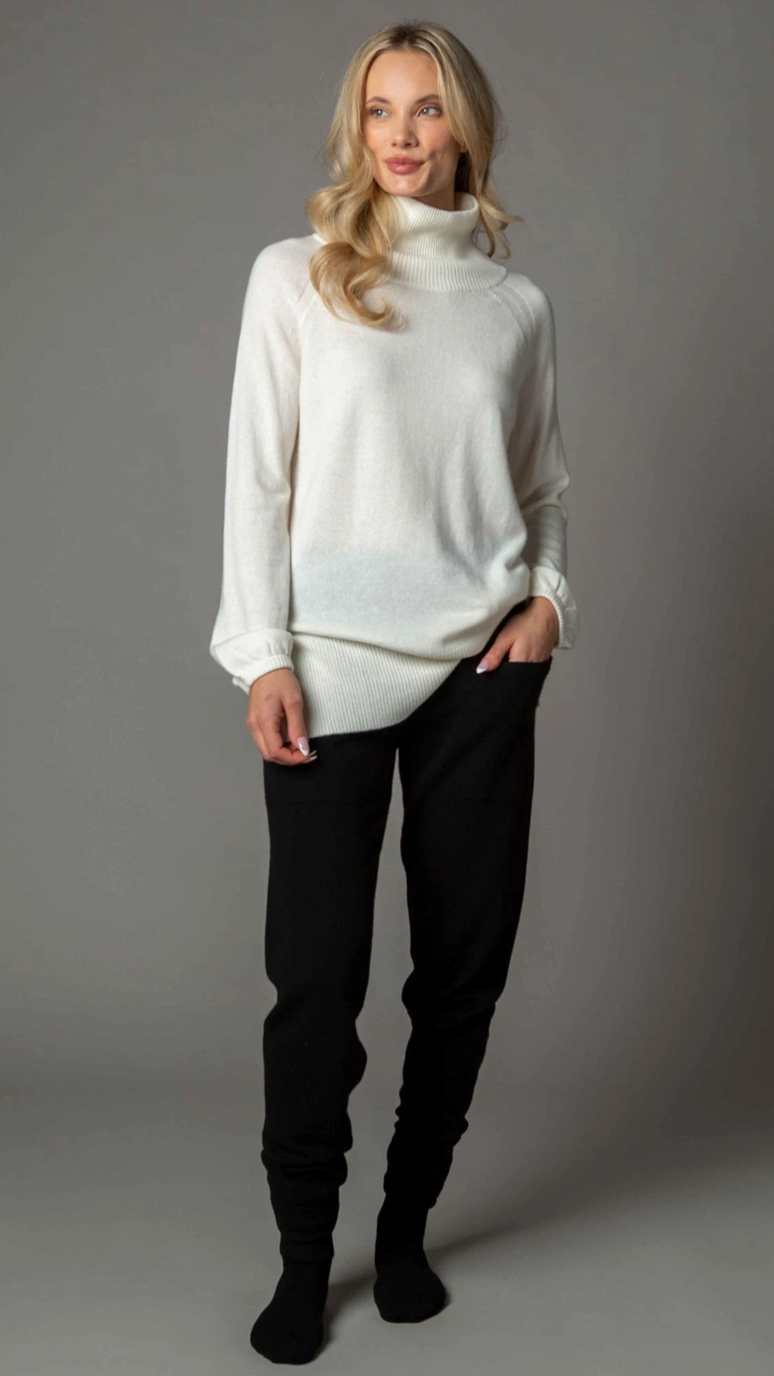 Bell Sleeve Cowl Neck CANADA Cashmere Sweaters Cashmere Cardigans Cashmere for Men Women