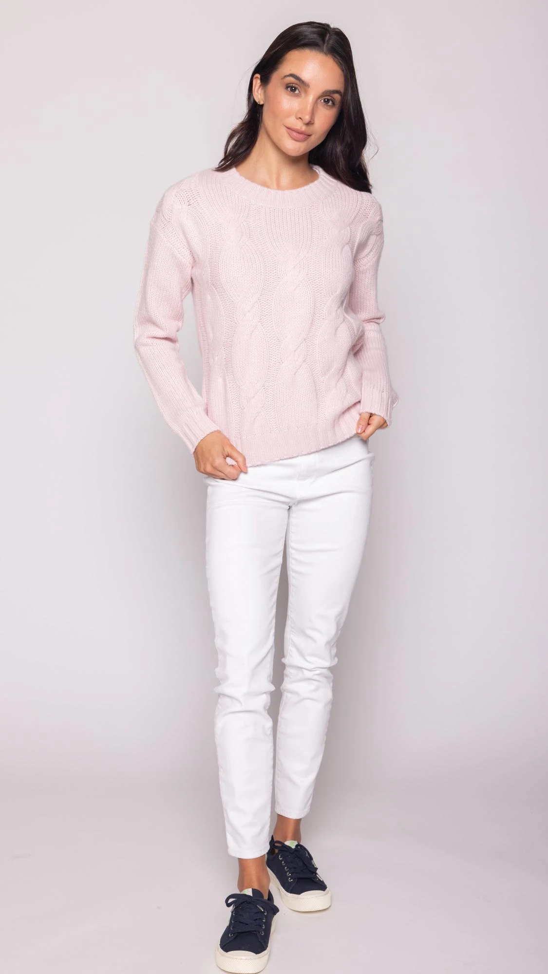 Blush cashmere sweater top