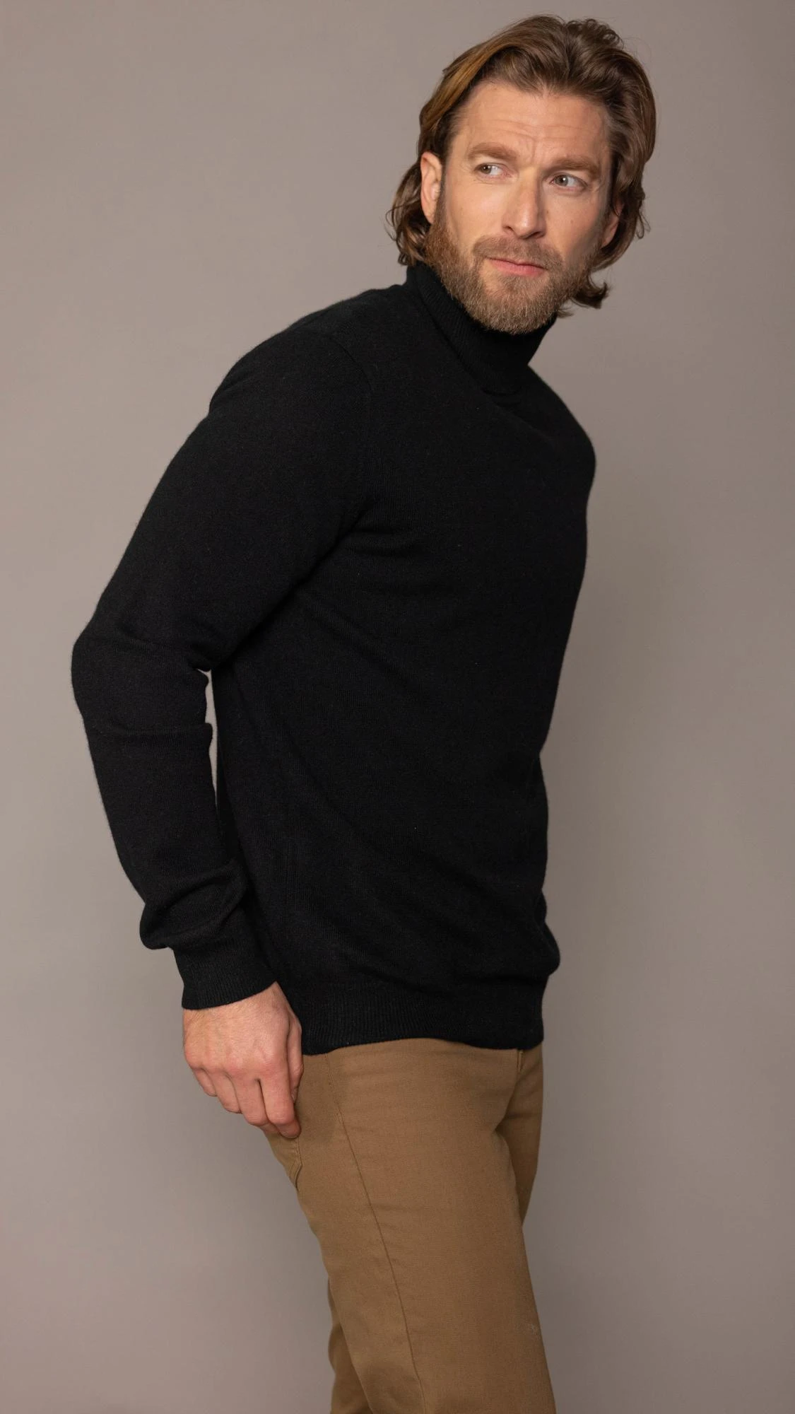 Classic black turtleneck online