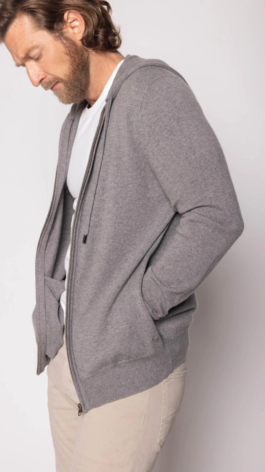 Full Zip Hooded Cardigan