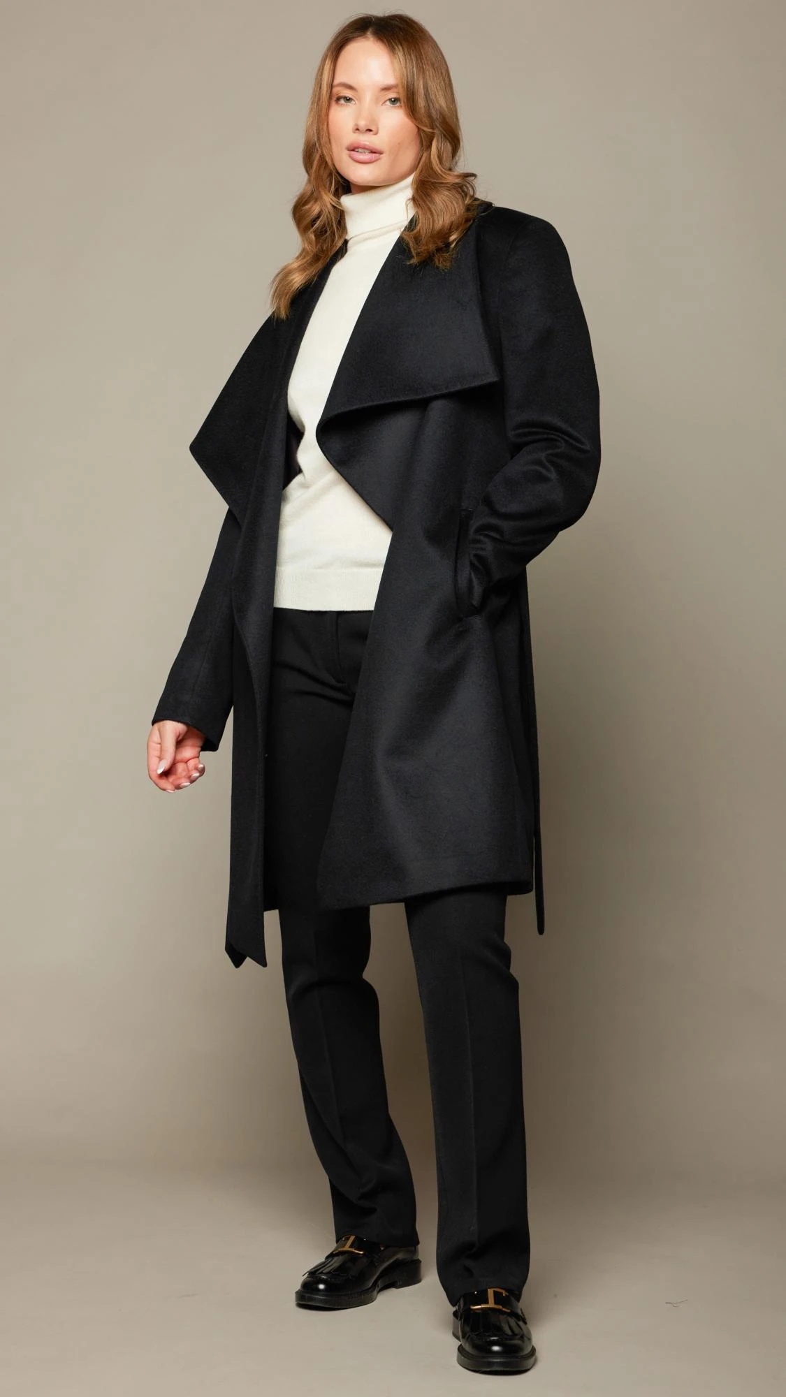 Shawl Collar 3 4 Coat